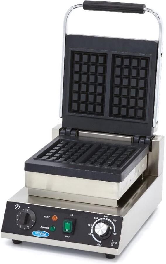 Wafelijzer 2 Stuks Brussels Wafel Non-stick Coating Professioneel Perfect voor Restaurants SnelShoppen
