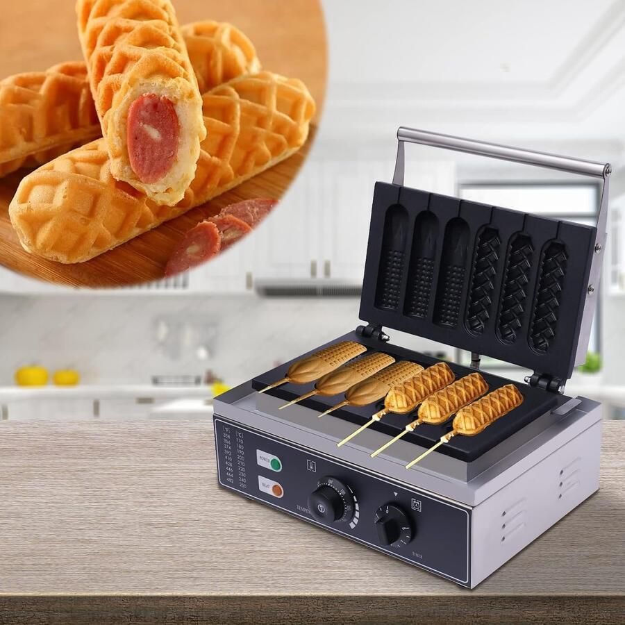 Wafelijzer anti-aanbaklaag 1500 W 50 ~ 300 °C wafelijzer voor verse Belgische wafels anti-aanbak elektrische mini-pannenkoeken maker machine-ijzer sandwichmaker