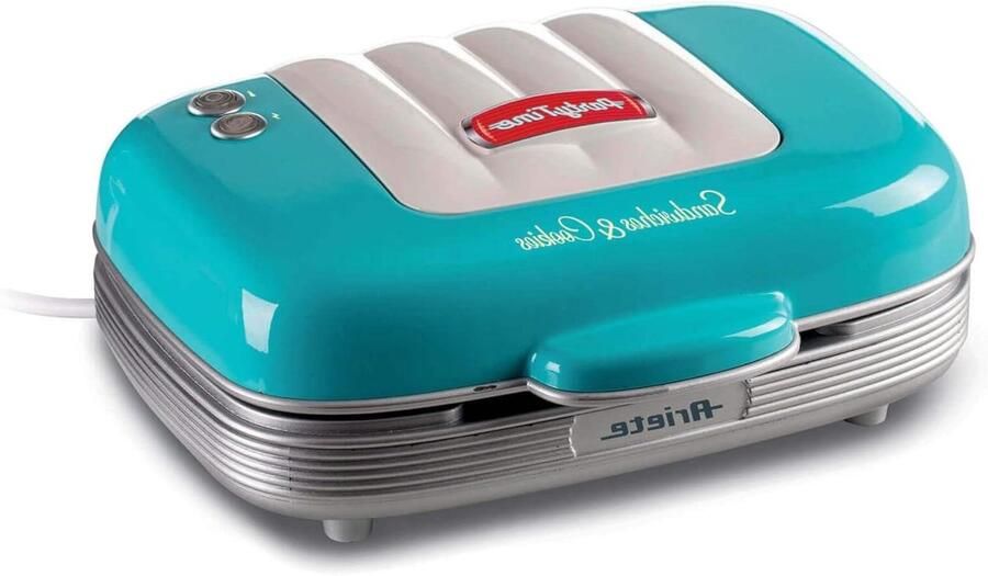 Wafelijzer Apparaat Lekkere Wafels Maken Antiaanbaklaag 2 Wafels Blauw