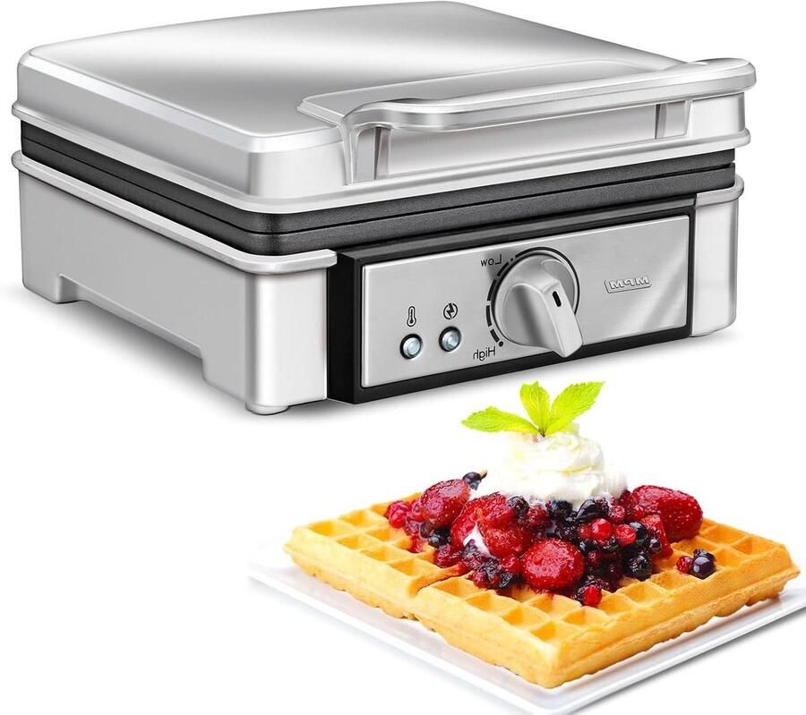 Wafelijzer Apparaat Lekkere Wafels Maken Regelbare Temperatuur Voor 2 Wafels Groen