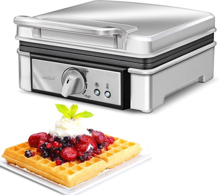 Wafelijzer Apparaat Lekkere Wafels Maken Regelbare Temperatuur Voor 2 Wafels Groen