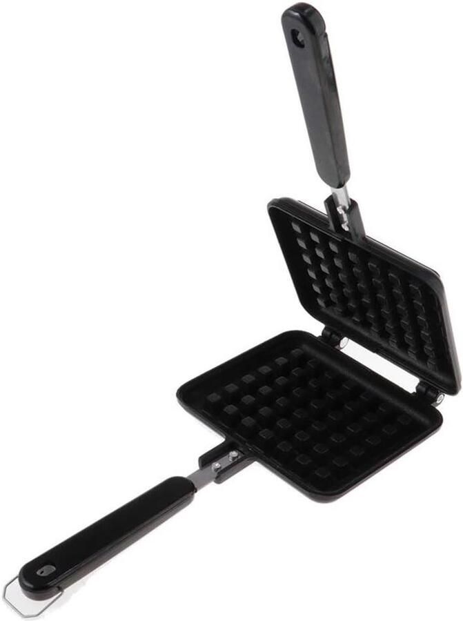 Wafelijzer Bakvorm Belgische Wafels Maken Antiaanbaklaag 30 x 145 cm Zwart