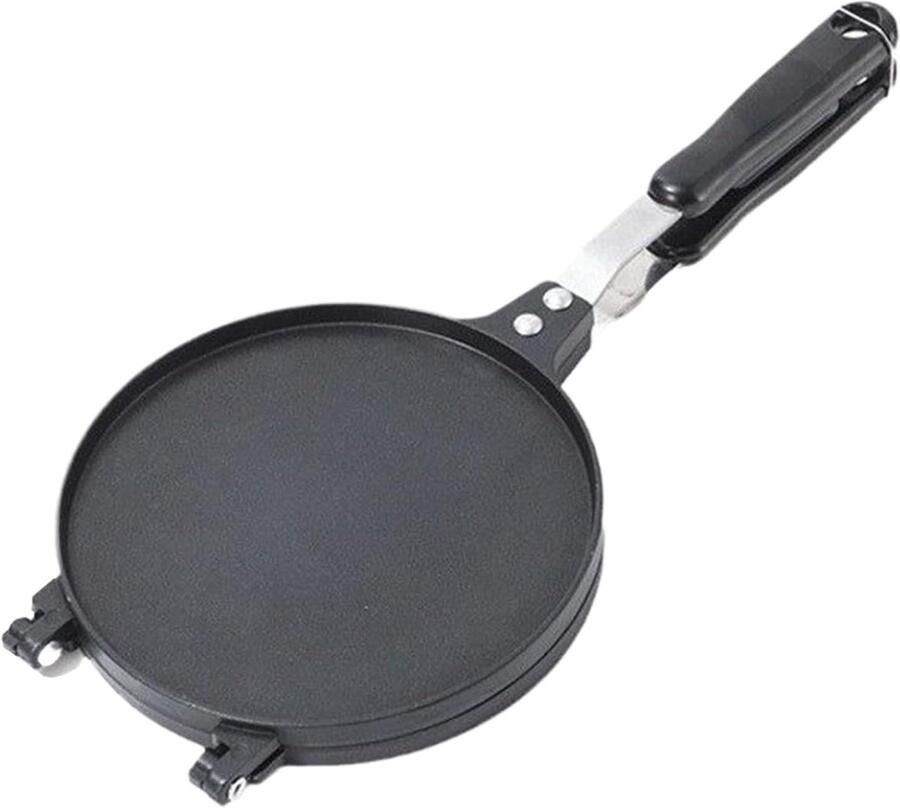 Wafelijzer Bakvorm Dessert Snacks Maken Anti-aanbaklaag Klein 38.5x17cm Zwart
