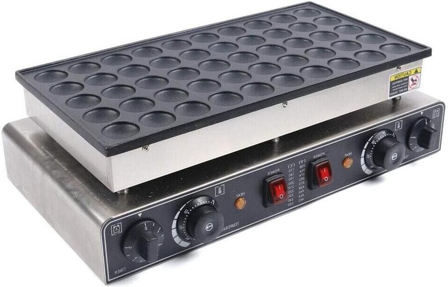 Wafelijzer Bakvorm Mini Pannenkoeken Bakken 50 Gaten 40x30 cm Goud