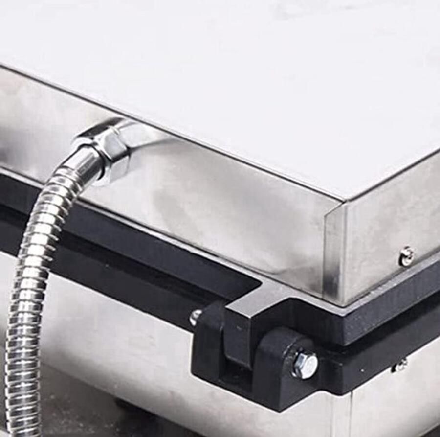 Wafelijzer Commerciële Wafelmaker 4 Stuks 1750 W Vermogen Anti-Aanbaklaag Elektrisch