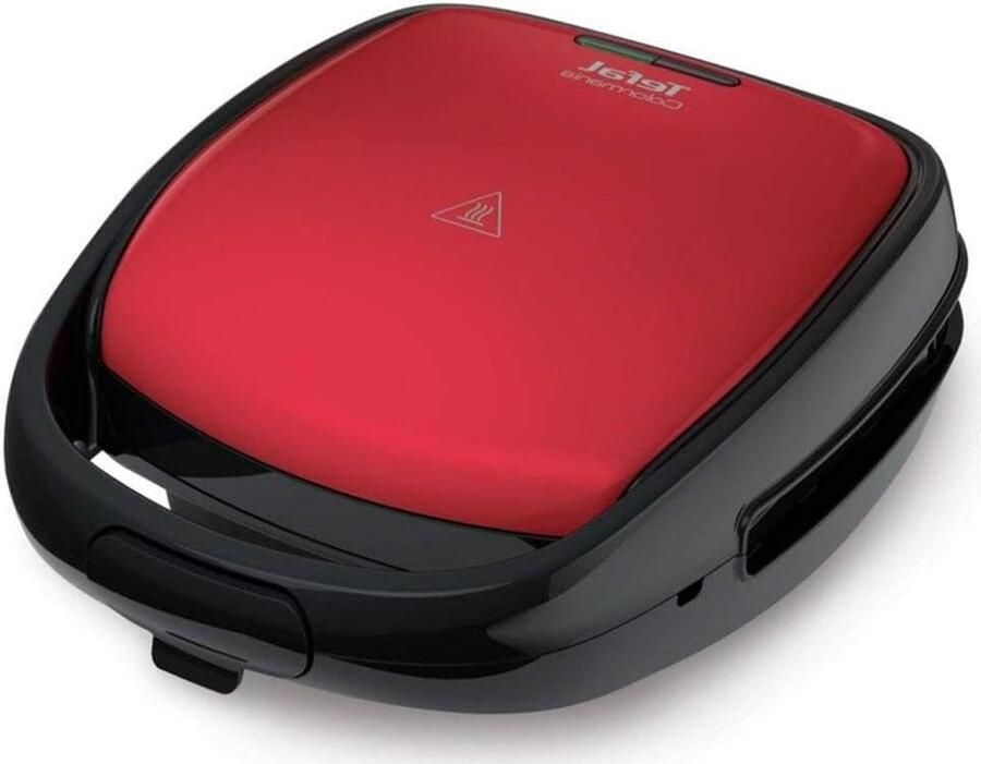Wafelijzer Croque Monsieur Snack Maker Snacks Maken Twee Platen Sets 700 Watt Rood