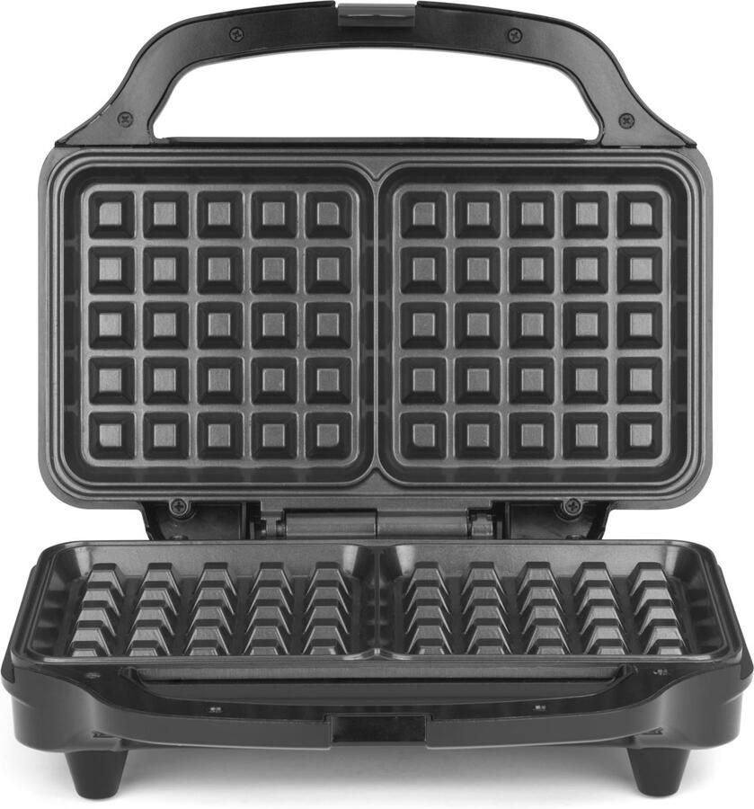 Wafelijzer Dubbel – 2 Wafels Tegelijk – Antiaanbakplaten – Automatische Temperatuurregeling – 800 W