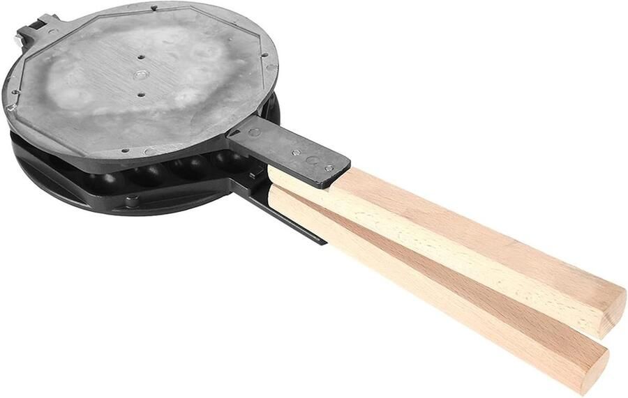 Wafelijzer Ei Wafel Pan Thuis Bakken Dubbelzijdig Ontwerp 30 x 20 cm Roestvrij Staal