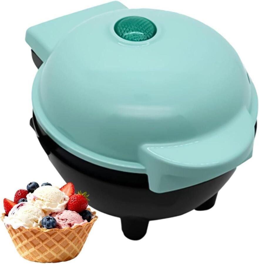 Wafelijzer Kegels IJshoorntjes Maker Desserts Maken Niet-klevende Platen 124 x 171 x 124 cm Blauw