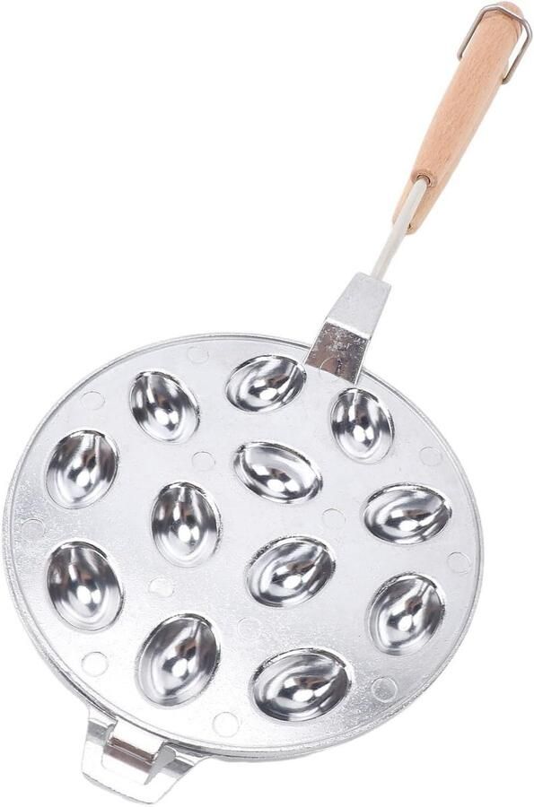 Wafelijzer Koekjesvorm Bakken van Koekjes 12 Holtes 16x41cm Zilver