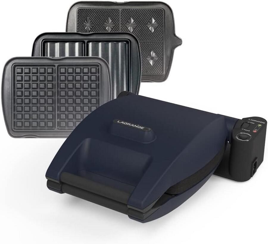 Wafelijzer met verwisselbare platen Wafelijzer Dessertplezier