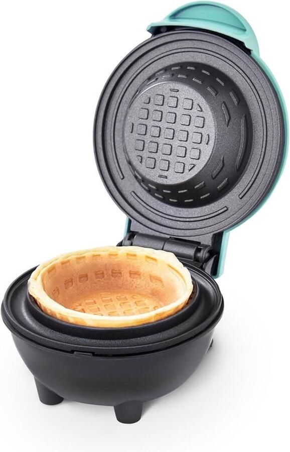 Wafelijzer Mini Wafelmaker Mini Wafelkommaker Voor Wafelkommen Ook Voor Tortilla's Snelle Verwarming Compact Ontwerp Ideaal Voor Ontbijt En Desserts Inclusief Anti-Aanbaklaag