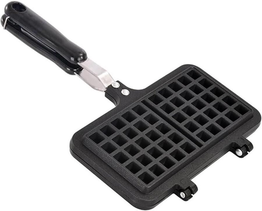 Wafelijzer Pan Bakplaat Wafels Thuis Bakken Antiaanbaklaag Voor Fornuis Zwart