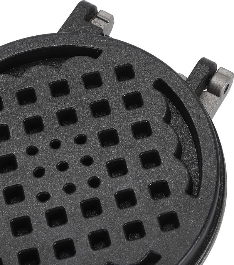 Wafelijzer Pan Bakvorm Keuken Ontbijt Maken Antiaanbaklaag 36 x 14 cm Zwart