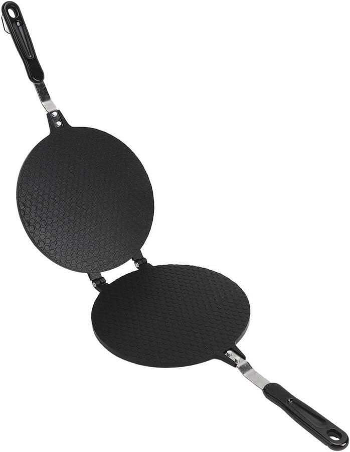 IJshoorntjesmaker Wafelkommaker Loempia bakplaat Desserts Maken Antiaanbaklaag 45 x 24 x 4 cm Rasterstijl