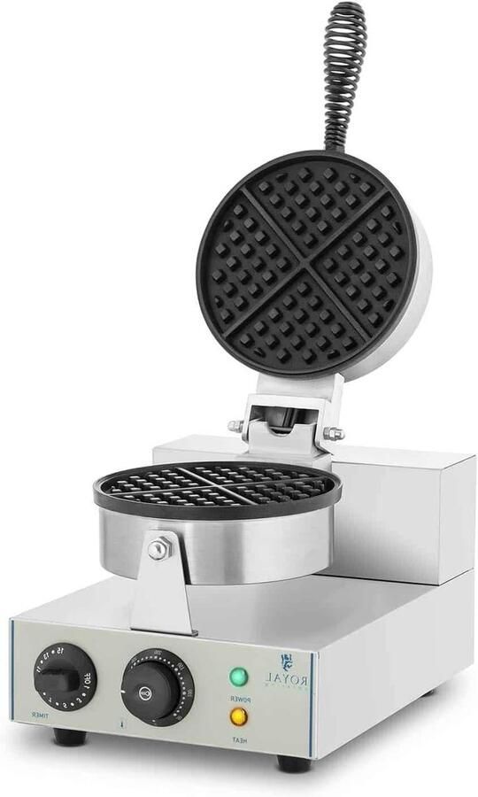 Wafelijzer Rond Apparaat voor Wafels Bakken van Wafels Snelle Opwarmtijd 43 x 50 x 56 cm