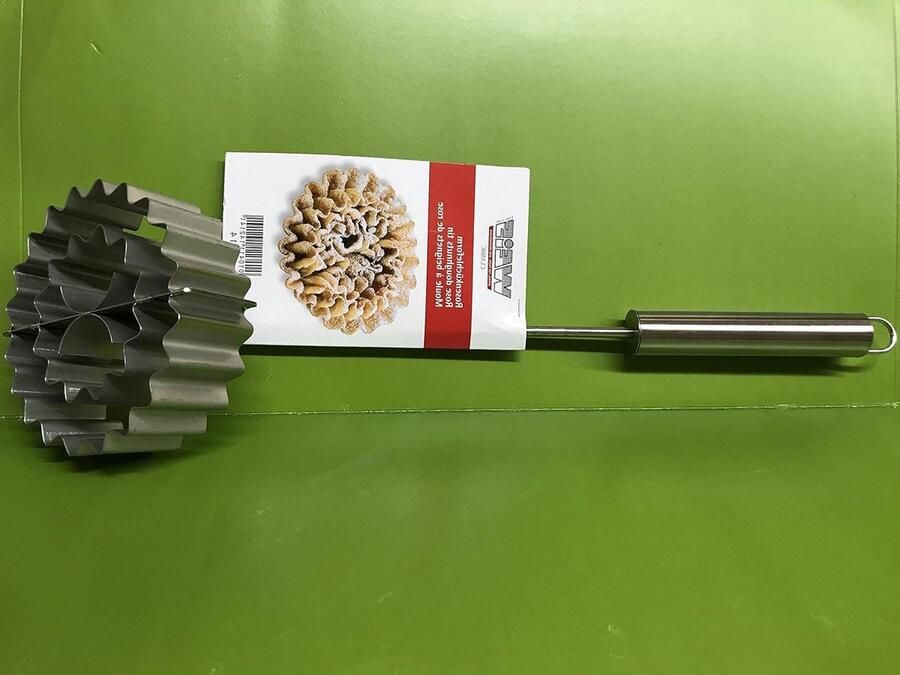 Wafelijzer Rose Koekje Koekjesvorm Wafel Koekjes Bakken Roestvrij Staal 46 cm lang Zilverkleurig