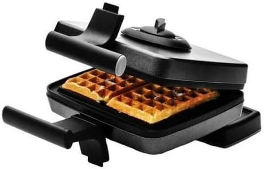Wafelijzer Sandwichmaker Lekkere Wafels Maken 3 Platen 1200 Watt Zwart