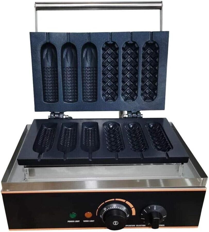 Wafelijzer Stroopwafel Maker Snacks Maken Non-stick Platen 6 Stuks Rood - Foto 1