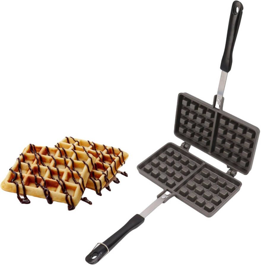 Wafelijzer Van Aluminiumlegering Pannenkoekbakpan Ijzer Perfect Hulpmiddel Voor Heerlijke Zelfgemaakte Wafels En Pannenkoeken
