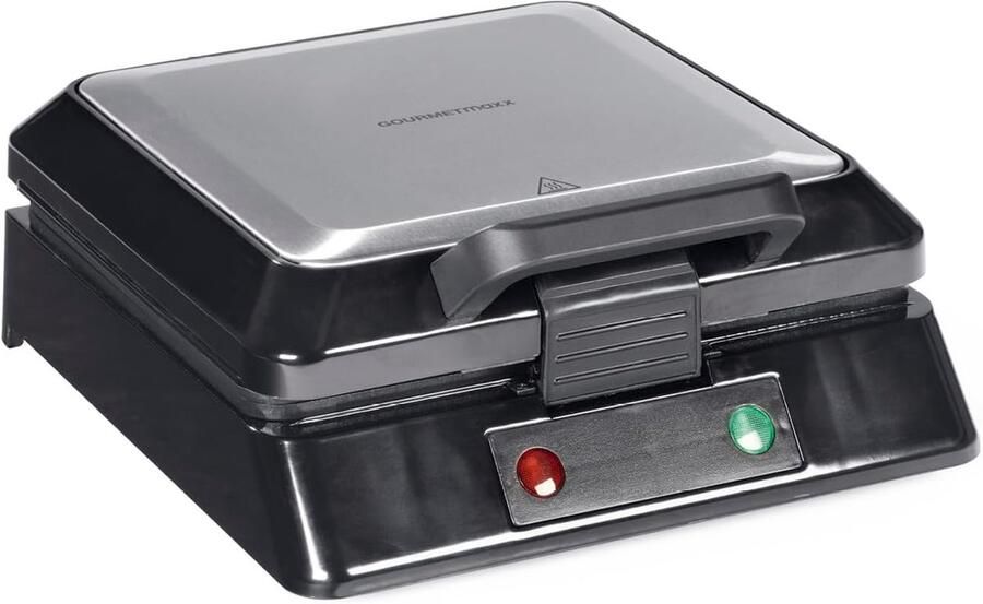 Wafelijzer voor 4 Belgische Wafels met Antiaanbaklaag en Instelbare Bruiningsgraad