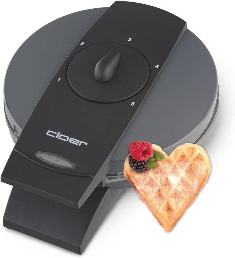 Wafelijzer voor Hart Wafels 930 W Instelbare Bruining