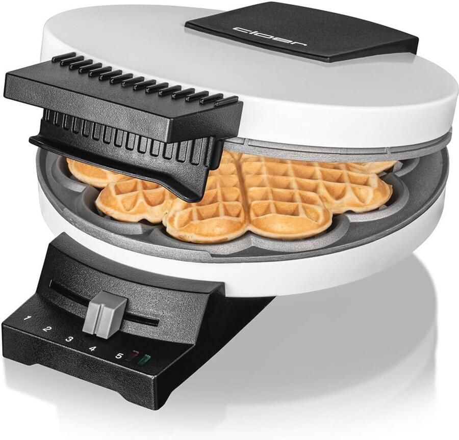 Wafelijzer voor Hartwafels 930 W 16 cm Wafelkaliber Eenvoudige Reiniging