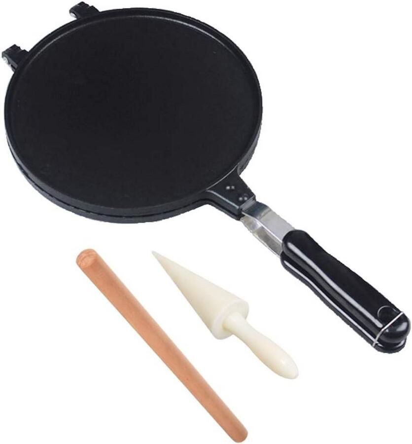 Wafelijzer voor Hoorntjes en Krokante Pannenkoeken Snel en Makkelijk