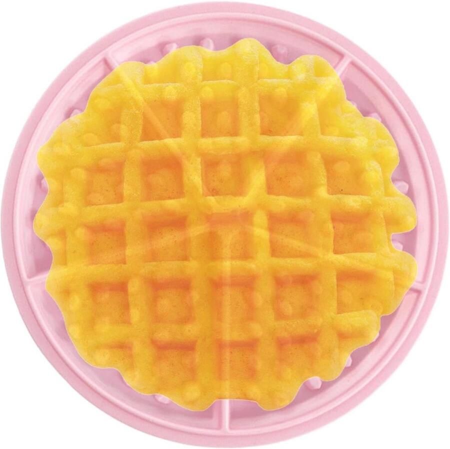 Wafelijzer Vorm Bakvorm Siliconen Zelf Wafels Maken Gemakkelijk Ontvormen 17.5 x 17.5 cm Roze