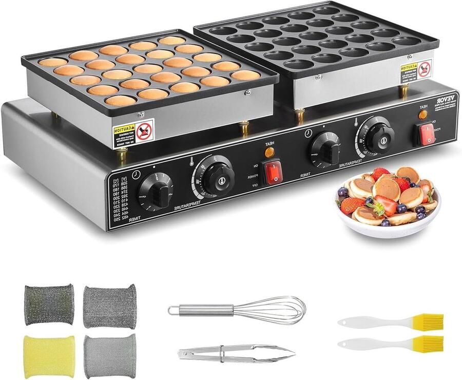 Wafelmaker Wafelijzer Lekkere Wafels Bakken Compact Formaat Niet Gespecificeerd Zwart