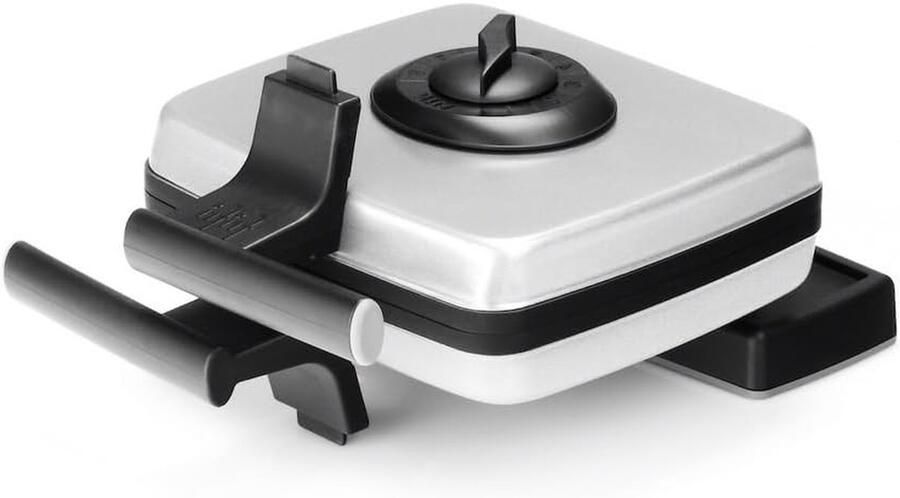 Wafelijzer Wafelmaker Wafels Bakken Instelbare Thermostaat 4x7 Wit