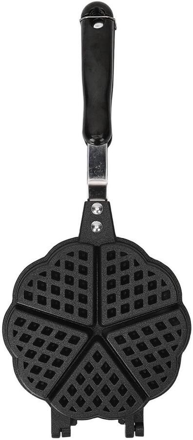 Wafelijzerpan Tosti-ijzer Miniwafelmaker Thuis koken Kamperen Innovatief ontwerp 38 x 17 x 4 cm Grijs