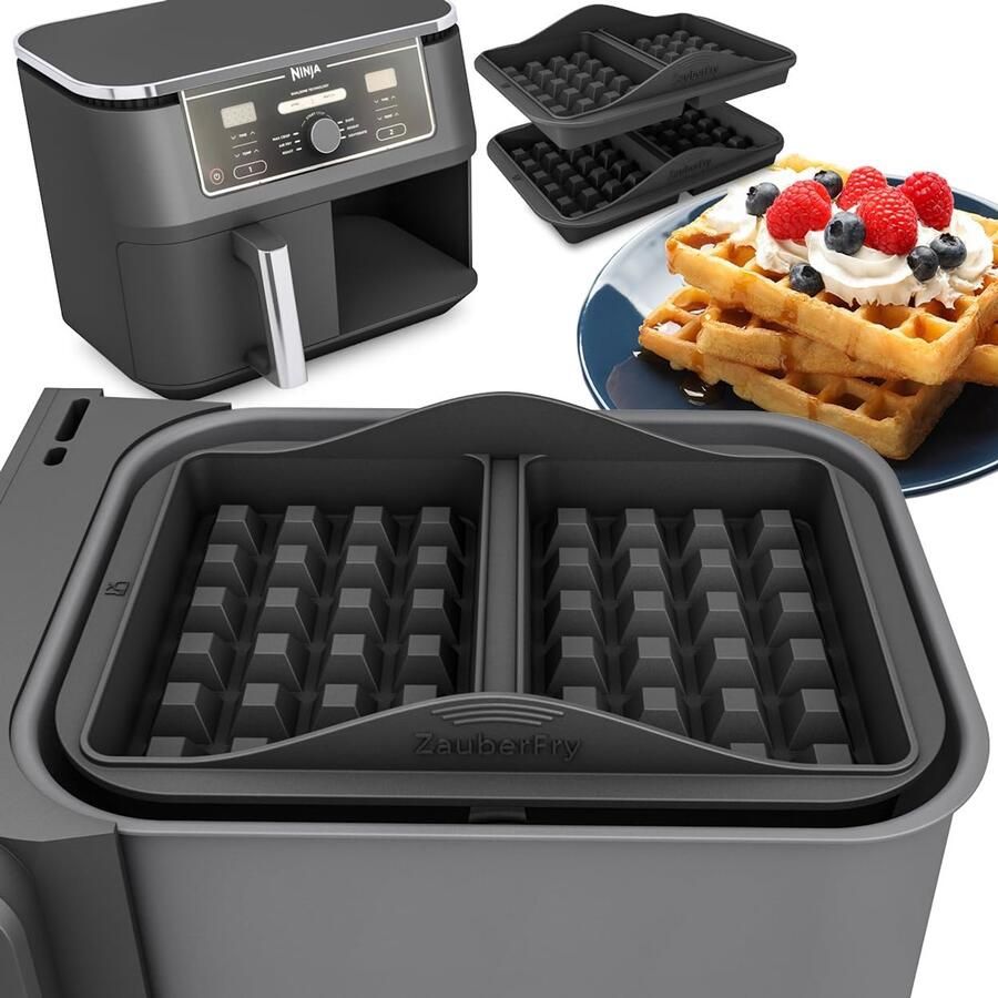Wafelinzetstuk voor Ninja AF300EU 2 stuks compatibel ideaal voor het maken van wafels Vemera