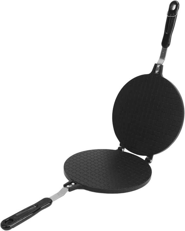 Wafelkegel Maker Eierrol Maker Wafelijzer Desserts Maken Antiaanbaklaag 22 cm Zilver