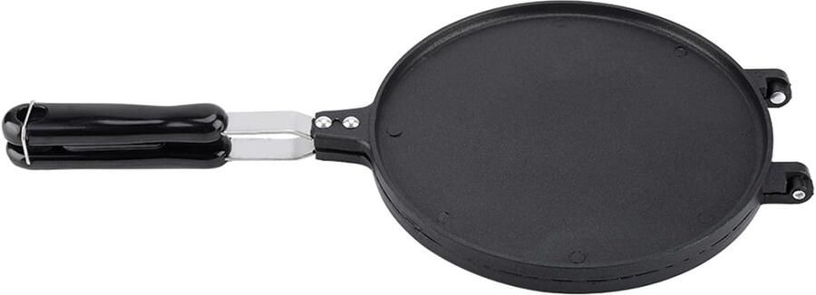 Wafelkegel Maker IJshoorntjes Bakvorm Zelfgemaakte Snacks Antiaanbak Dubbelzijdig 44 x 23 x 4 cm Zwart