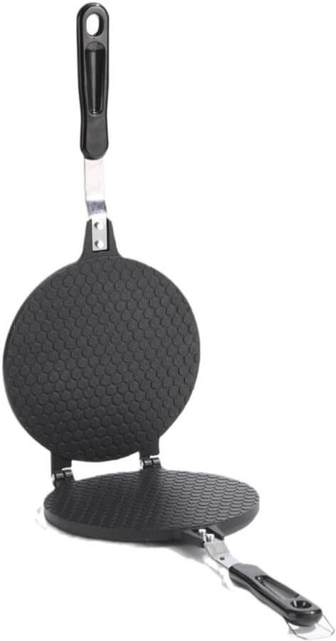 Wafelkegel Maker IJshoorntjes Vorm Desserts Maken Duurzaam Honingraatpatroon 22 Cm Diameter Zwart