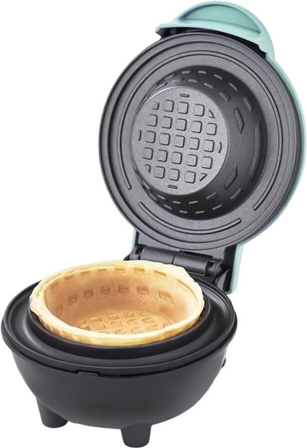 Wafelijzer IJshoorntjes Dessertmaker Hoornvorm Zelf Hoorntjes Maken Antiaanbaklaag Eenvoudig 17 x 13 x 17 cm Blauw