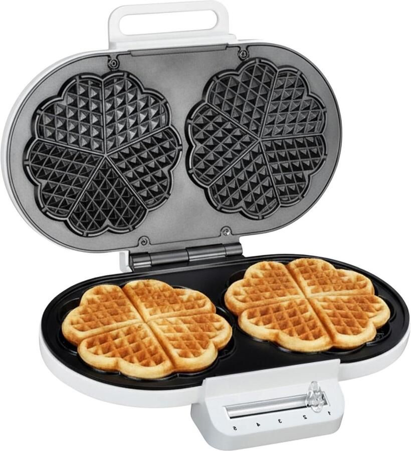 Wafelmaker Apparaat Bakken Lekkere Wafels Maken Instelbare Thermostaat 1200 Watt Zwart
