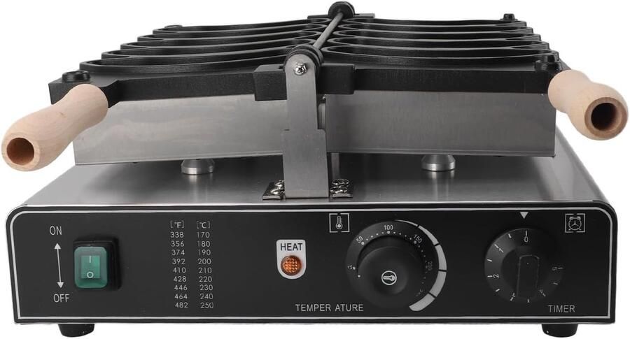 Wafelmaker Banaanvormige Maker Snel Bakken Dubbelzijdig Verwarming 1800W Vermogen