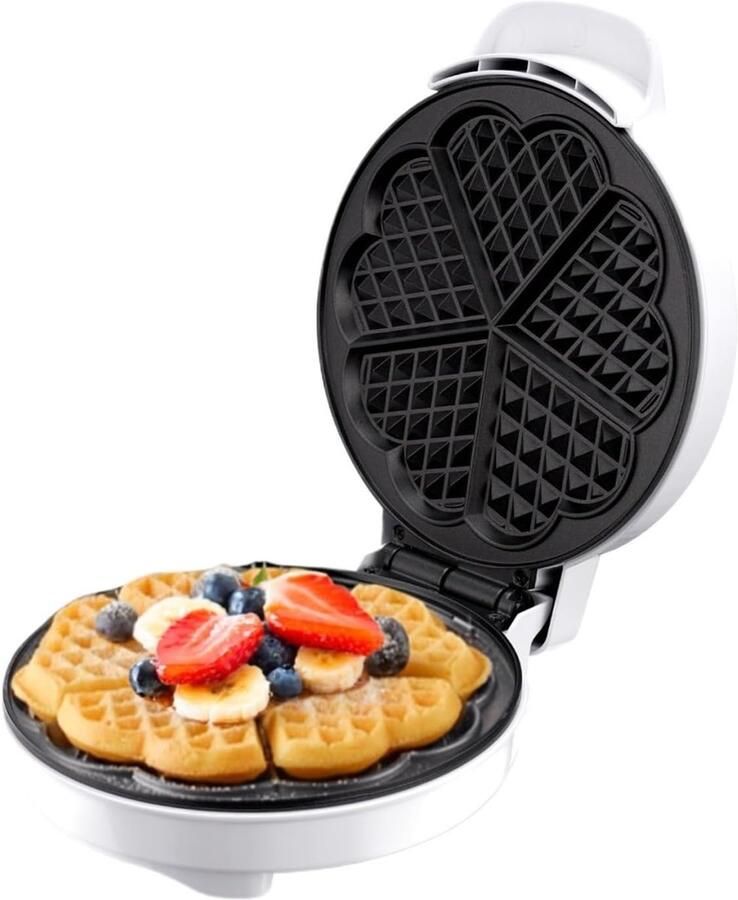 Wafelmaker Eiercakeoven Ontbijtmachine Ontbijt Snacks Maken Antiaanbaklaag 218x127 mm Zwart