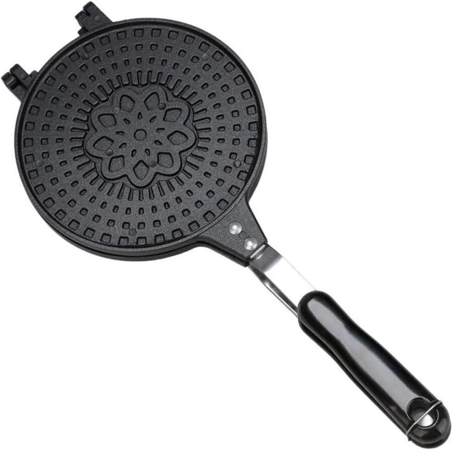 Wafelmaker Eierrolvorm Ontbijt Maken Anti-aanbaklaag 18.5 x 38.5 cm Zwart