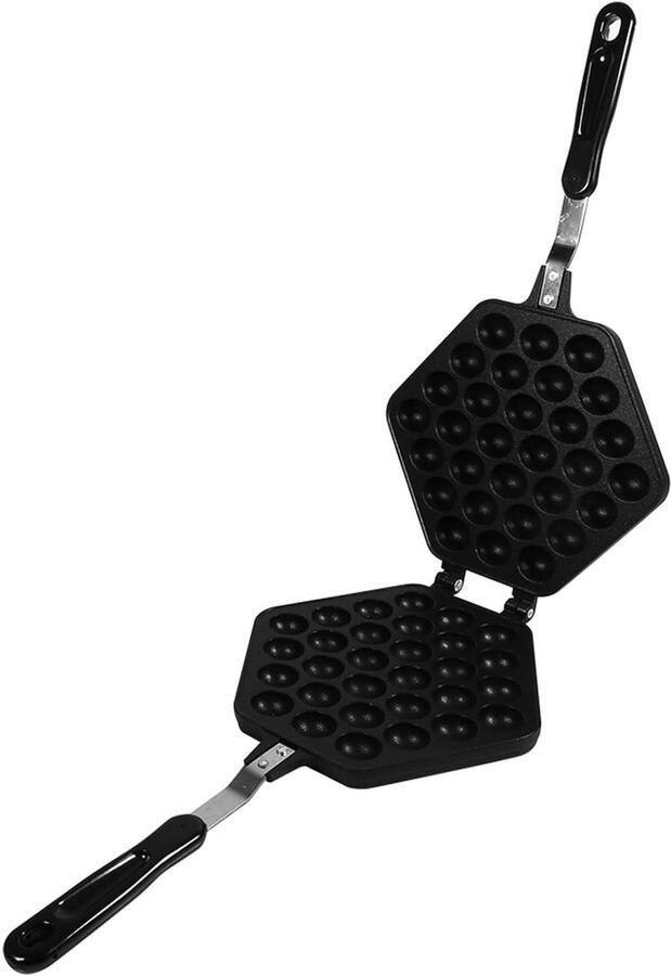 Wafelmaker Eiwafelpan Lekkere Wafels Maken Antikleefcoating Compact Model Goud