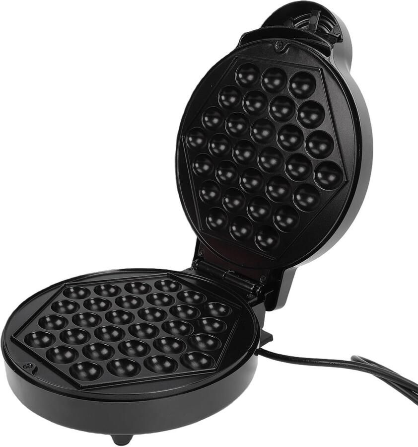 Wafelmaker Machine Eierwafelijzer Desserts Maken 30 Holtes Ontwerp 295 x 24 x 12 cm Zwart