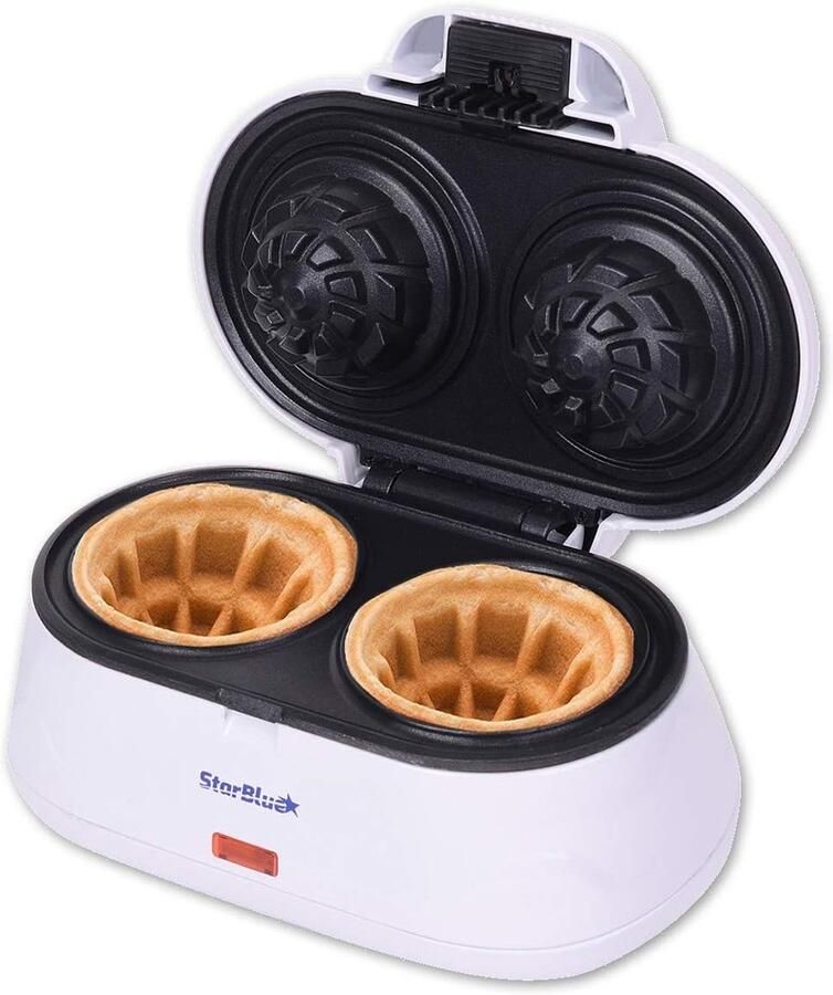 Wafelmaker Met Dubbelschaal Zwart Anti-Aanbaklaag Voor Belgische Wafels 1200W