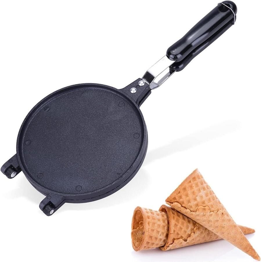 Wafelmaker Pan Pannenkoek ijzer Zelfgebakken lekkers Antiaanbaklaag 6.7 inch Multicolor