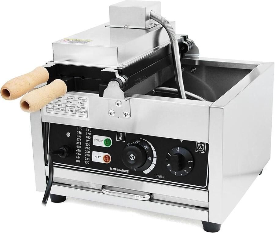 Wafelmaker Visvorm Wafelijzer Zelf Wafels Bakken Antiaanbaklaag 6 Vormen Zilver