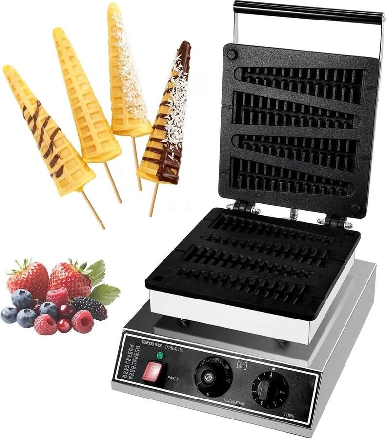 Wafelmaker voor Lollies Maak Creatieve Wafel Lollies voor Feestjes en Verjaardagen