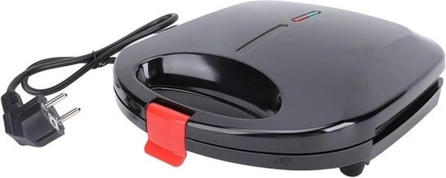 Wafelmaker Wafelijzer Ontbijt Maken Intelligente Temperatuurregeling 26 x 26 x 10 cm Zwart