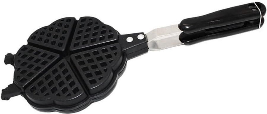 Wafelpan Pannenkoekenmaker Bakvorm Hartjes Wafels Bakken Antiaanbaklaag Niet gespecificeerd Zilverkleurig