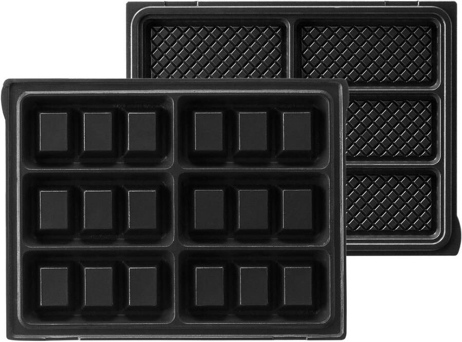 Wafelplaten Gaufrier Platen Wafels Maken Dubbele Antiaanbaklaag 150 x 100 mm Aluminium
